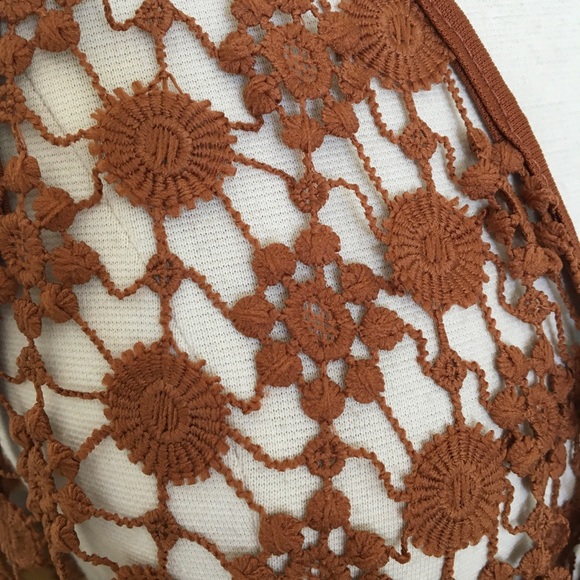 ✨Elegant Brown Crocheted Vest✨ - Picture 6 of 6